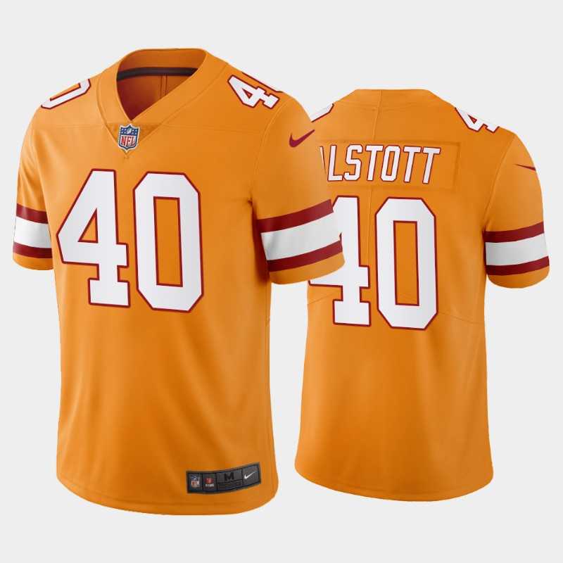 Men & Women & Youth Tampa Bay Buccaneers #40 Mike Alstott Yellow Limited Stitched Throwback Jersey